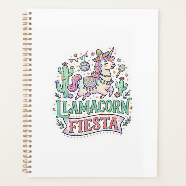 Licorne Llamacorn Fiesta Premium Vector POD Artwor (Devant)