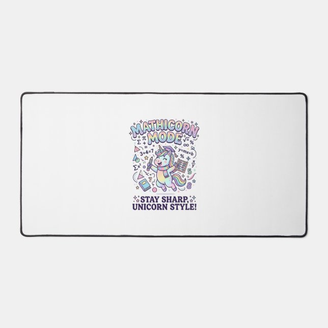 Licorne Mathicorne Mode Charmant Fond Blanc D (Recto)