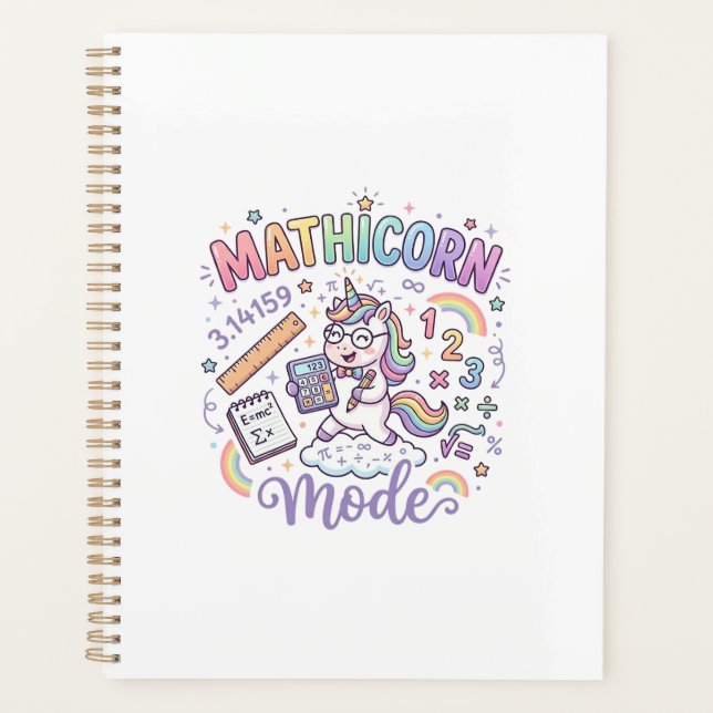 Licorne Mathicorne Mode Typographie Adorable Desig (Devant)