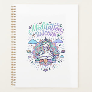 Licorne Méditation Licorne Fond Blanc Vecteur