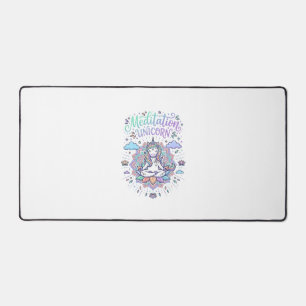 Licorne Méditation Licorne Fond Blanc Vecteur