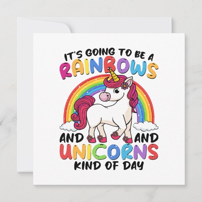 Licorne Mignonne Arc-en-ciel Drôle (Devant)