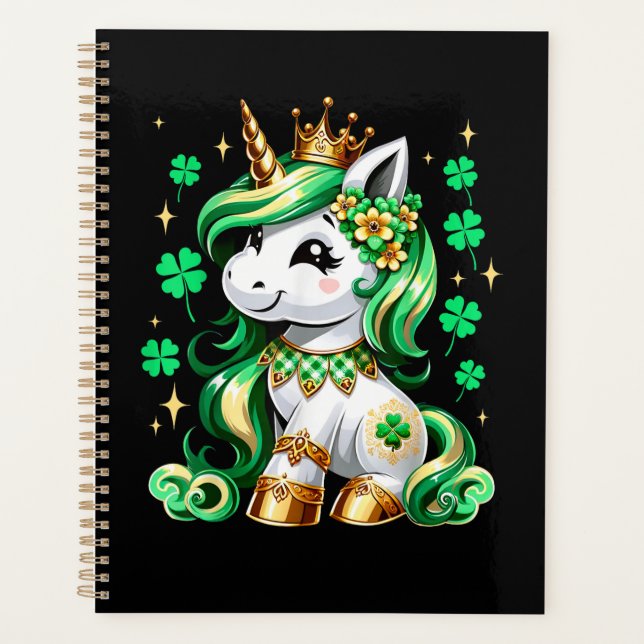 Licorne mignonne Trèfle Saint-Patrick  (Devant)