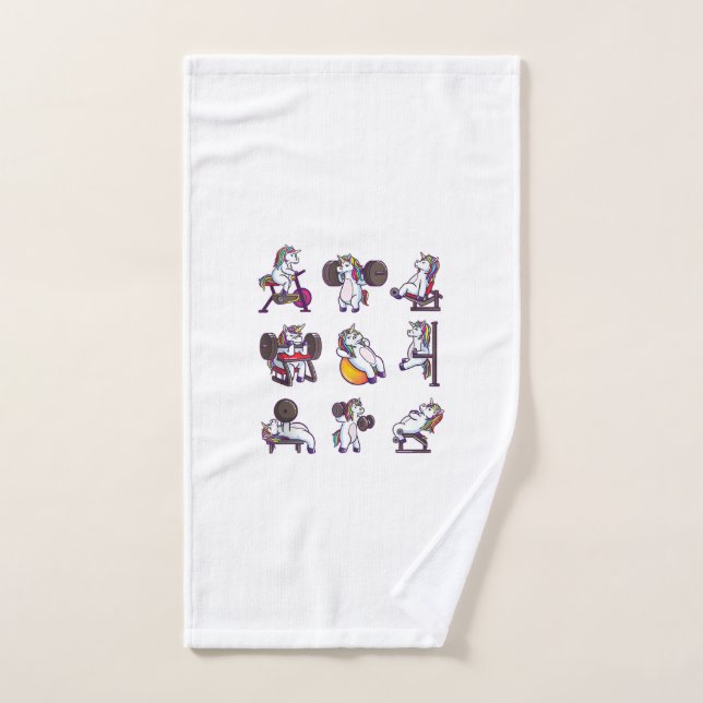 Licorne Musculation Force Athlétique Gym Entraînem (Serviette à main)