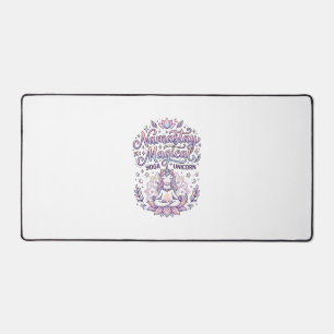 Licorne Namastay Magique Adorable Typographie Conc