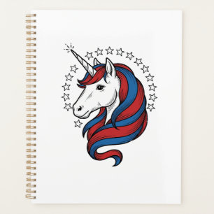 Licorne Patriotique Gravure Vintage Design Vectori