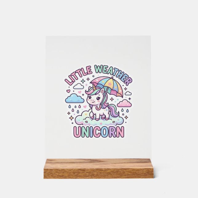 Licorne Petite Licorne Météo Conception Graphique  (Recto)