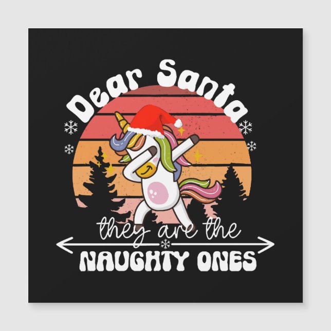 Licorne qui Dabbing Noël drôle (Devant)
