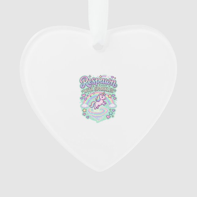 Licorne Réapparition avec Paillettes Premium Vecte (devant)
