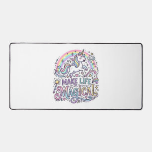 Licorne Rendre La Vie Magique Typographie Vectorie