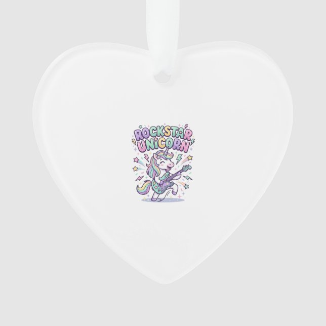 Licorne Rockstar Licorne Charmant Vêtements Graphi (devant)
