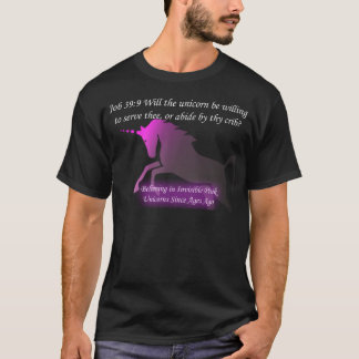 Licorne rose invisible de T-shirt