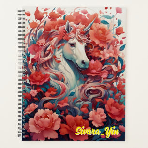 Licorne Rose & Paysage de Rêve aux Pivoines Fantas