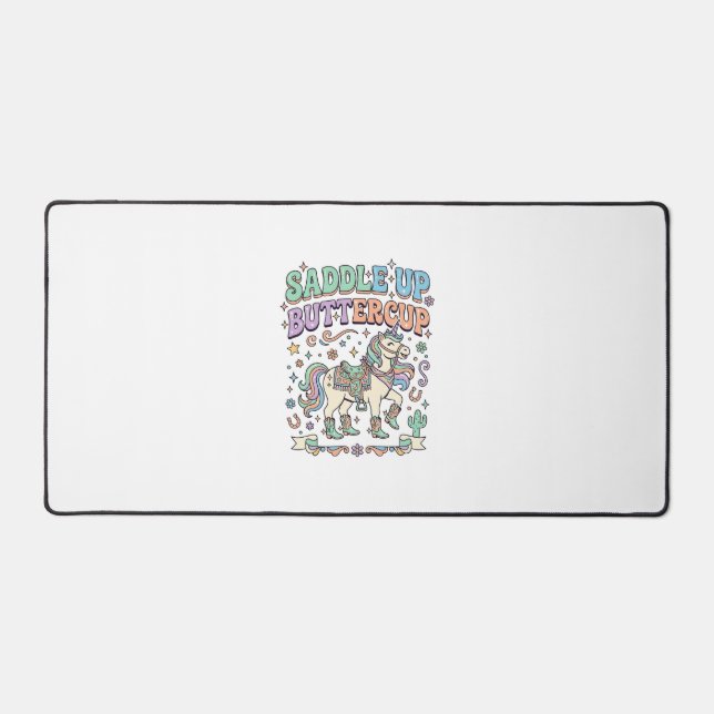 Licorne Sellez Buttercup Kawaii Typographie Desi (Recto)