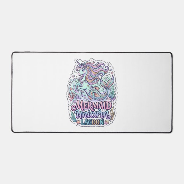 Licorne Sirène Licorne Lagune Conception Graphique (Recto)