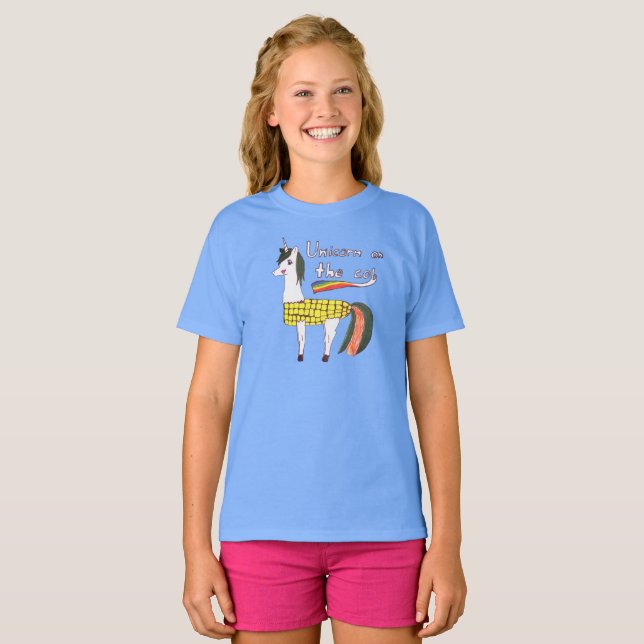Licorne sur le T-shirt d'épi (Devant entier)