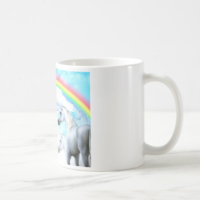 Licorne - tasse de poème de fille (Droite)