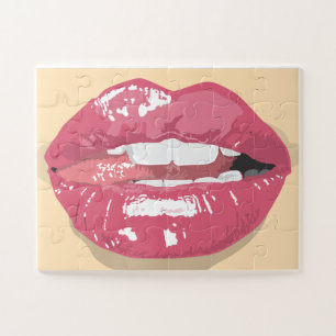 LICTER LIPS KISS JIGSAW PUZZLE