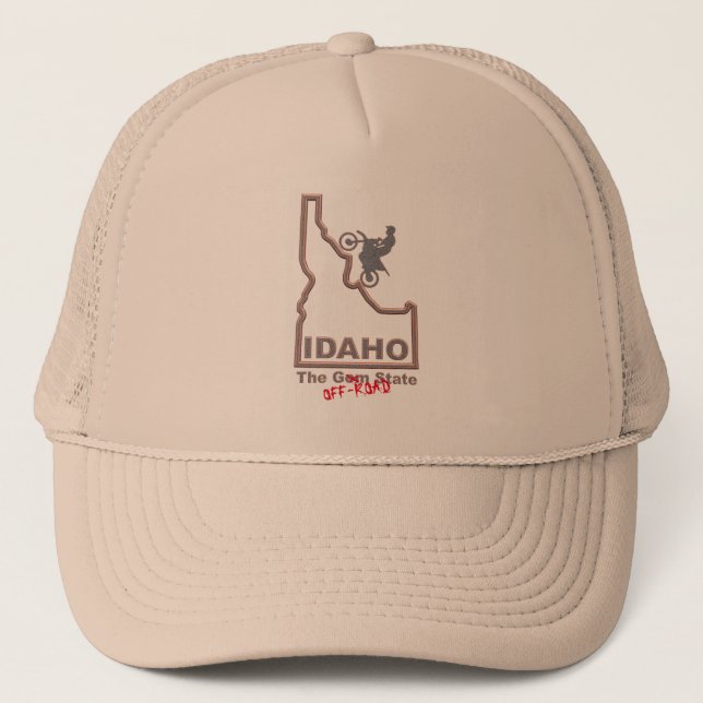 L'IDAHO l'état TOUS TERRAINS, moto. Casquette (Devant)