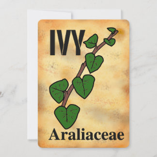 Lierre famille de plantes art en ligne Carte plat