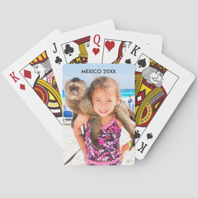 Lieu de photo et date - cartes de jeu (dos)