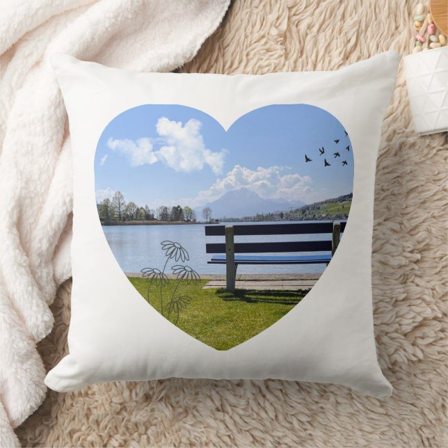 Lieu de repos en mer - coussin d'oreiller à motif  (Couverture)