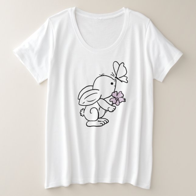 Lièvre avec le papillon (Design devant)