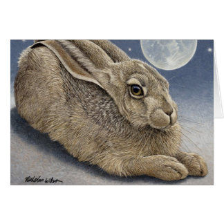 Lièvre et lune "LAPIN de LUNE "