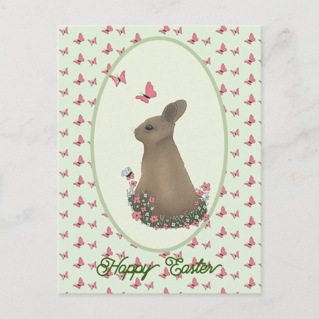 Lièvre sur la carte postale (Devant)