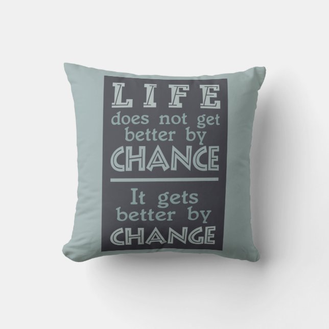 LIFE CHANGE oreiller de jeton personnalisé (Recto)