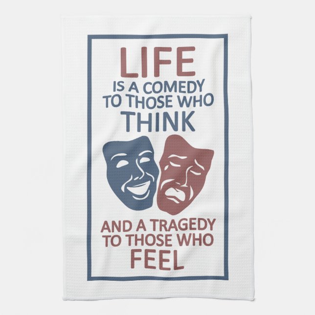 LIFE citation serviette de cuisine (Vertical)