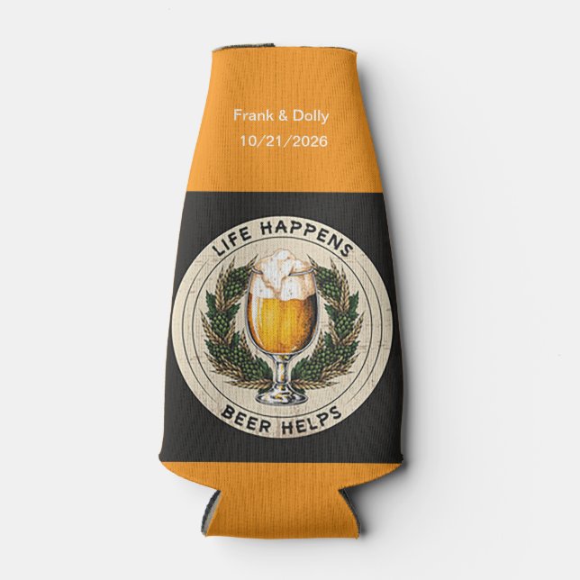 Life Happens Glacière bouteille (Devant)