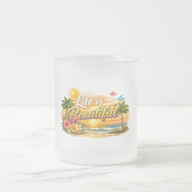 Life is Beautiful Tropical Mug (Centre)