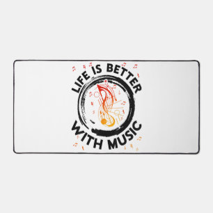 Life is Better With Music Notes Musicien Musique L
