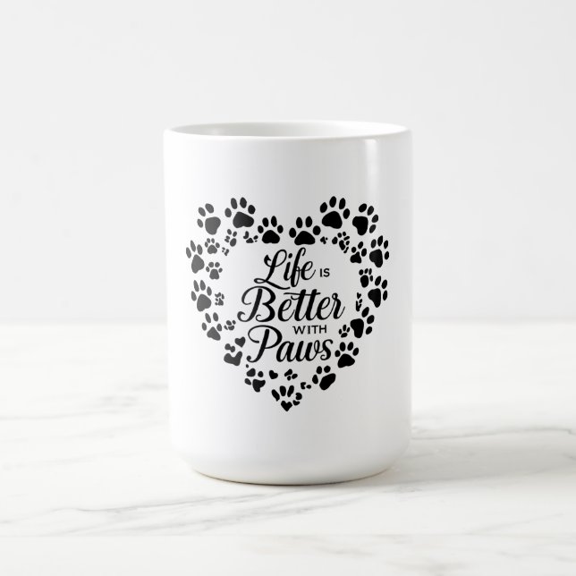 Life Is Better with Paws Mug (Centre)