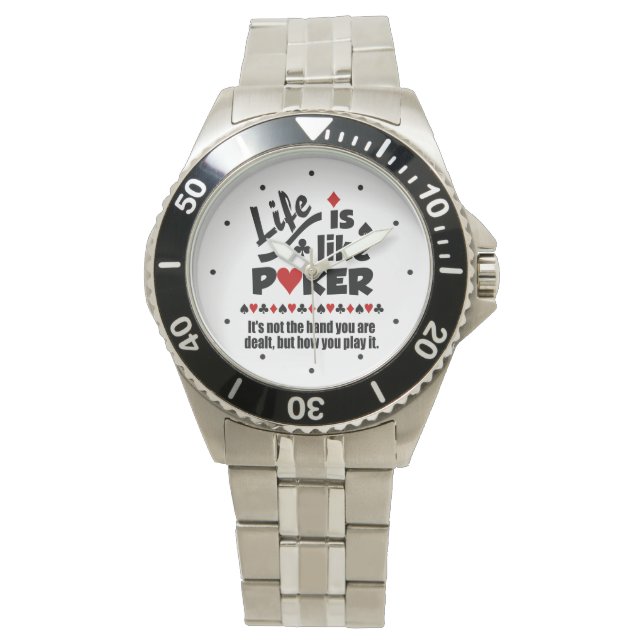 LIFE LIKE POKER montres personnalisées (devant)