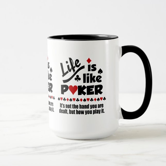 LIFE LIKE POKER tasses personnalisées (Droite)