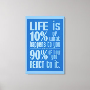 LIFE QUOTE impression de toile