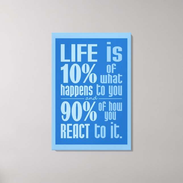 LIFE QUOTE impression de toile (Recto)