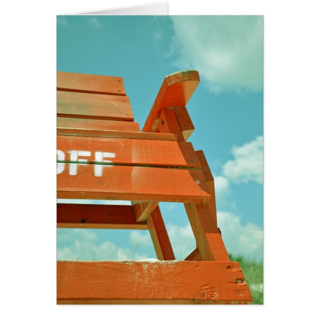 Lifeguard Stand Red Chaise hors service (Devant)