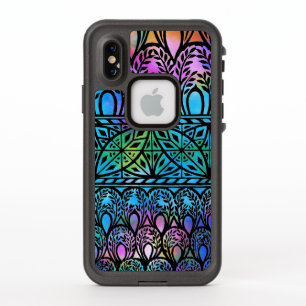 Vintage Boho Blues Vitrail Motif Coque