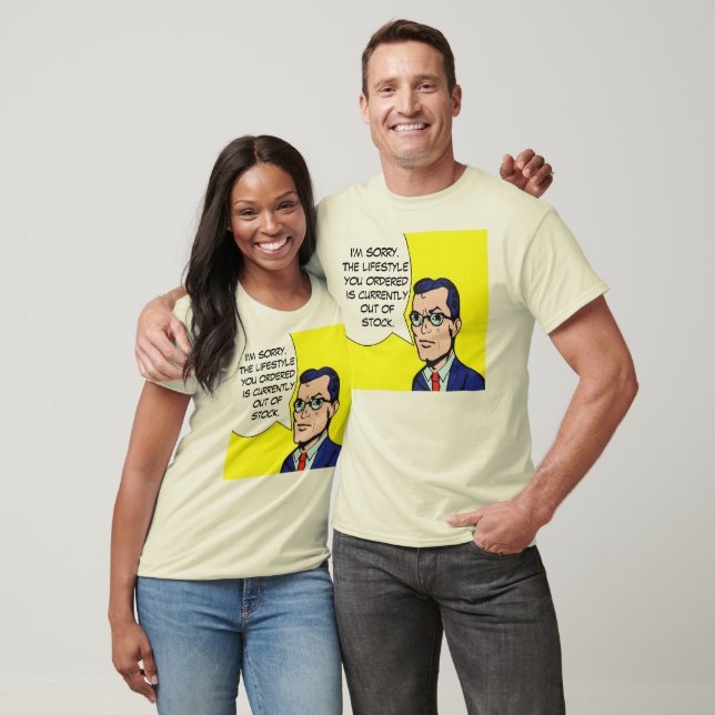 Lifestyle est Hors de Stock Comic Book T-Shirt (Unisexe)