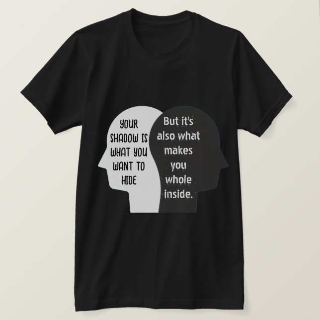 Light and Shadow Self t-shirt design (Design devant)