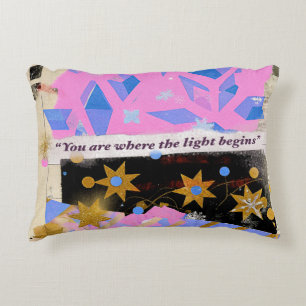 Light Begins – Coussin Rose Gold