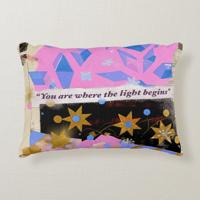 Light Begins – Coussin Rose Gold (Devant)