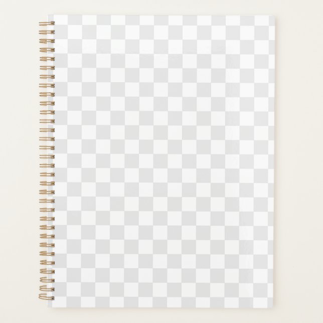 Light Grey White Checkered Checkerboard (Devant)