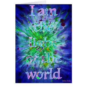Light of the world Christian Bible Verse Art