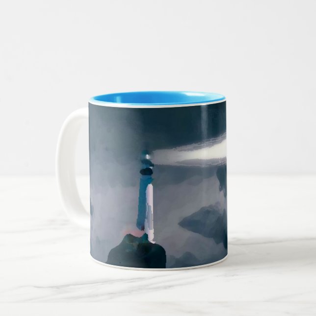 Lighthouse blue mug (Devant gauche)