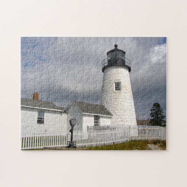 Lighthouse Maine Atlantic Coast. Jigsaw Puzzle (Horizontal)