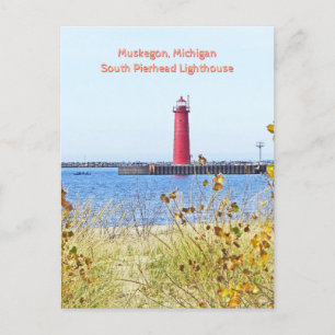 LIGHTHOUSE, MUSKEGON, carte postale MICHIGAN